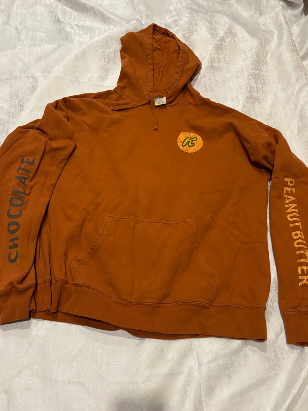 Peanut Butter x Chocolate Rust Brown Pullover Hoodie